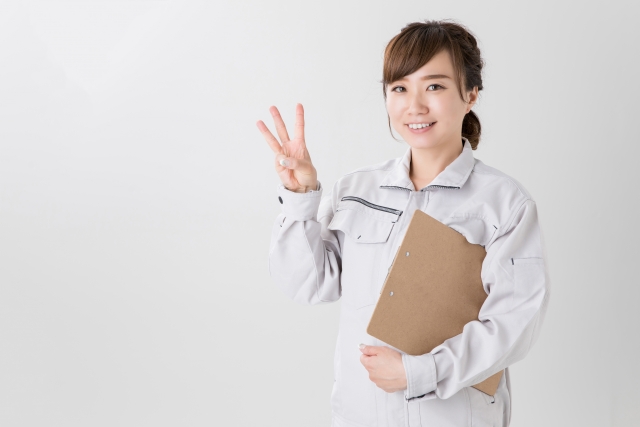 女性と3本の指